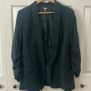 Dkny Ruched-Sleeve Open-Front Blazer